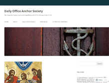 Tablet Screenshot of dailyofficeanchorsociety.com